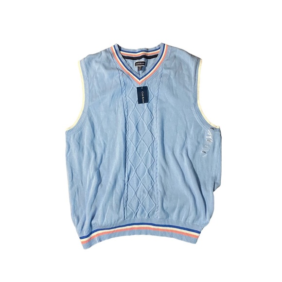 Club Room Sweaters New Mens Club Room Baby Blue Sweater Vest Xxl